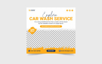 Car Wash and Cleaning Service Banner
