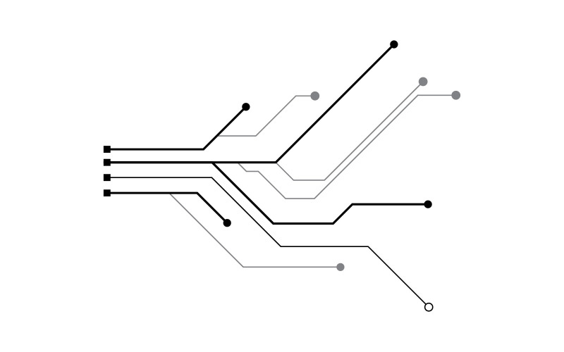 Circuit vector illustration design 1 Logo Template