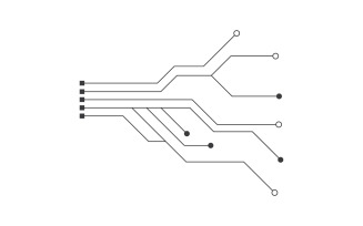 Circuit vector illustration design 5
