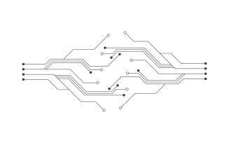 Circuit vector illustration design 8