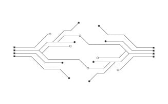 Circuit vector illustration design 9