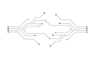 Circuit vector illustration design 9