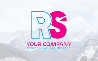 Professional RS Letter Logo Design-Brand Identity