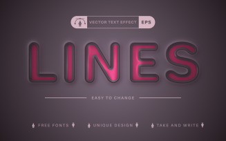 Realistic Plastic - Editable Text Effect, Font Style