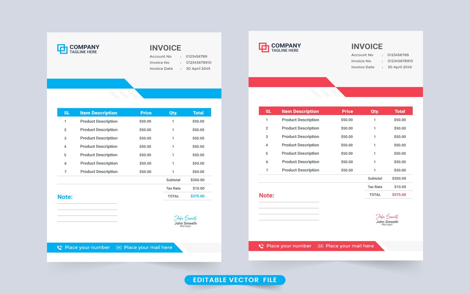 Template #294449 Paper Bill Webdesign Template - Logo template Preview