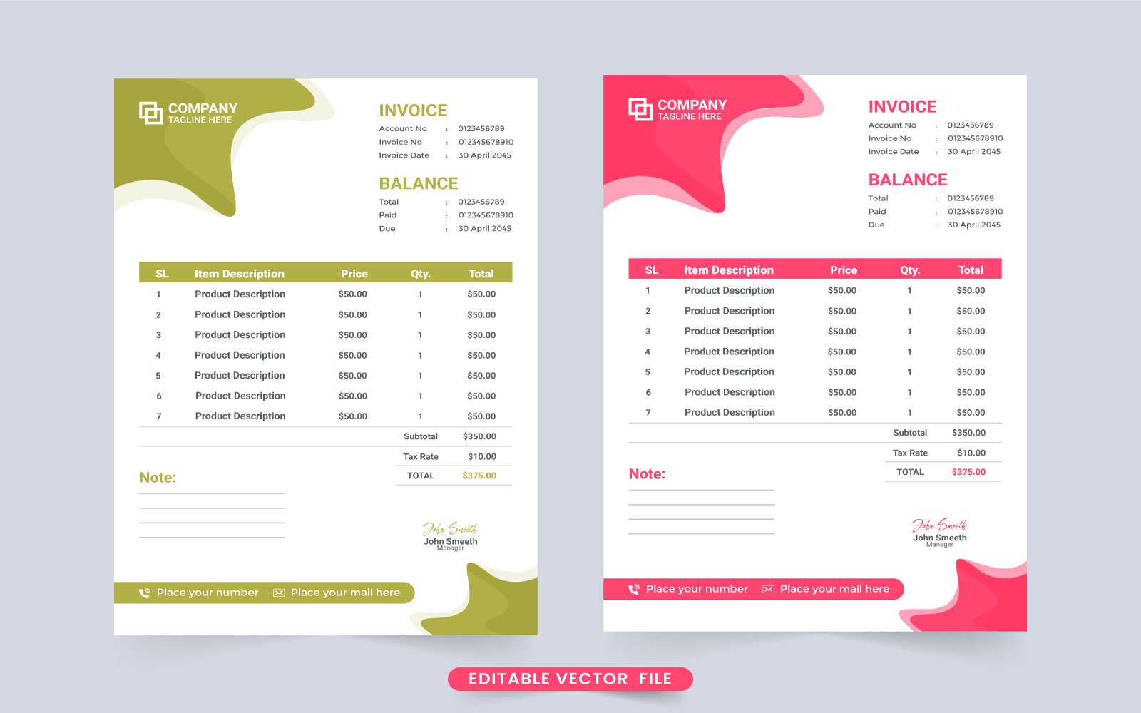 Template #294450 Paper Bill Webdesign Template - Logo template Preview