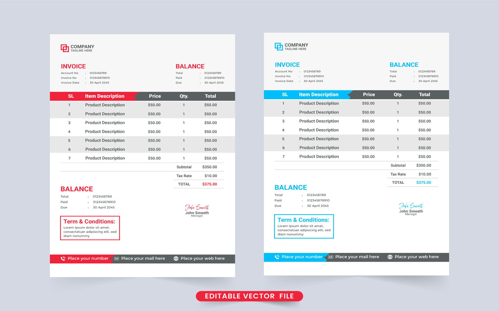 Template #294455 Paper Bill Webdesign Template - Logo template Preview