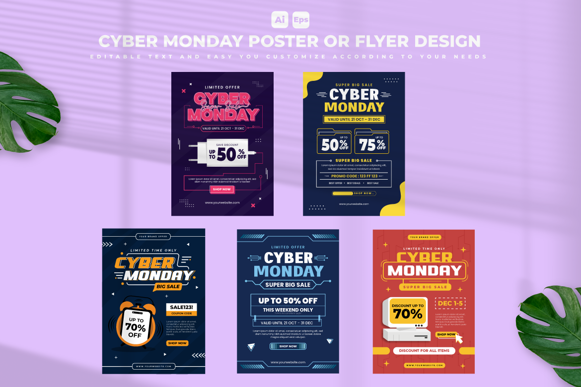 Cyber Monday Flyer Design Template V1