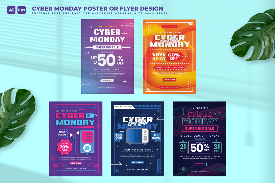 Cyber Monday Flyer Design Template V2