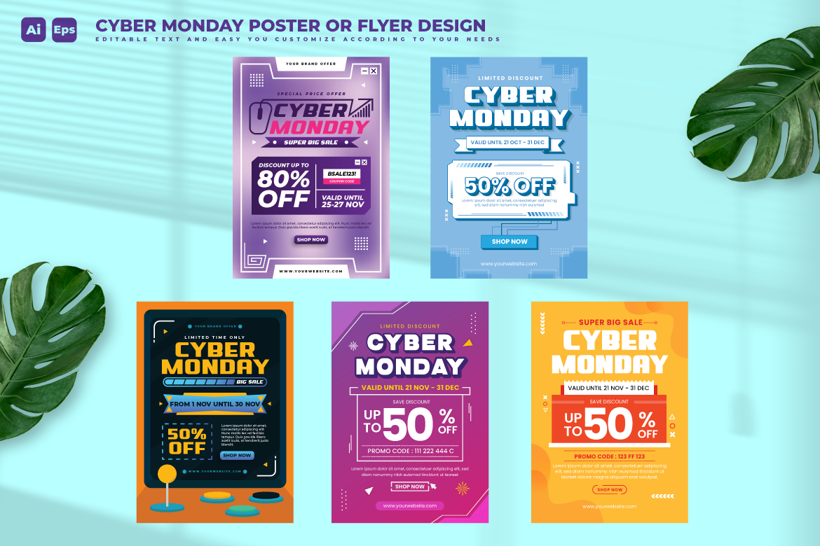 Cyber Monday Flyer Design Template V3