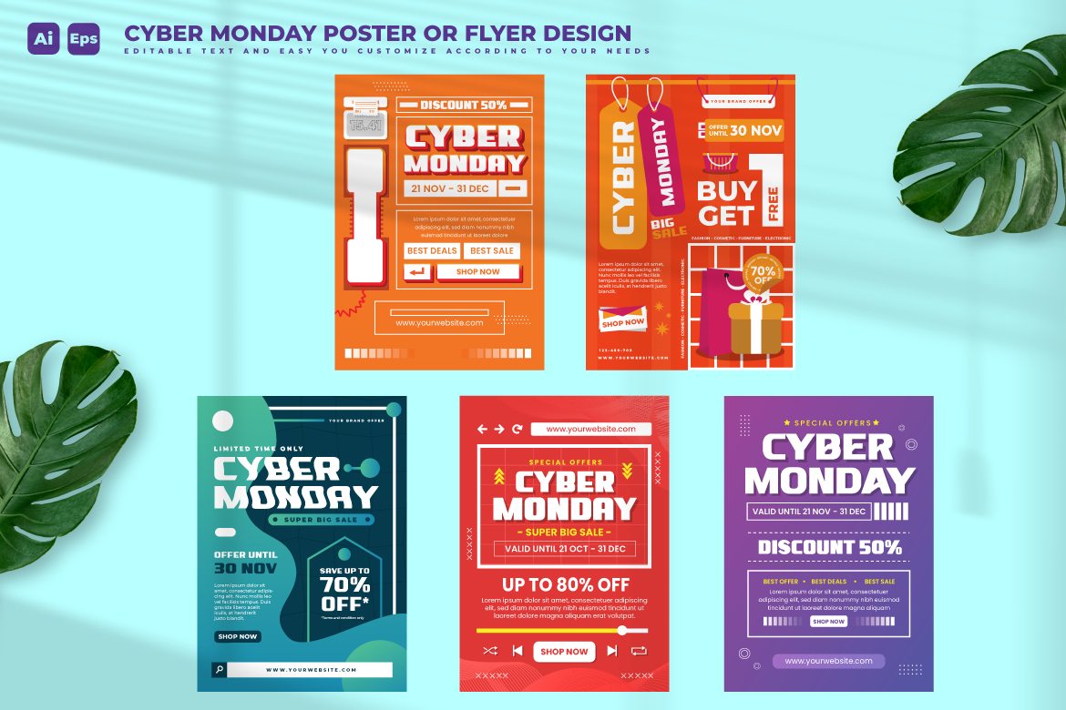 Cyber Monday Flyer Design Template V5