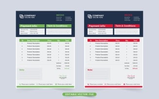 Creative Billing Paper and Invoice