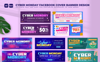Cyber Monday Banner Design Template V6