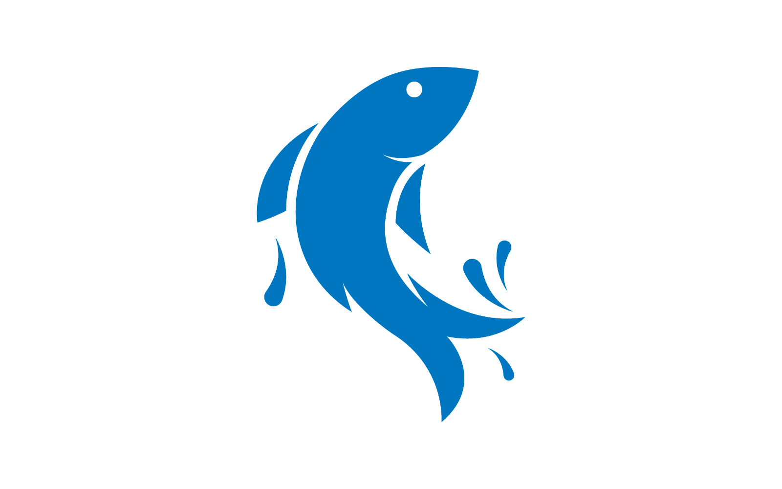 Fish illustration logo vector template