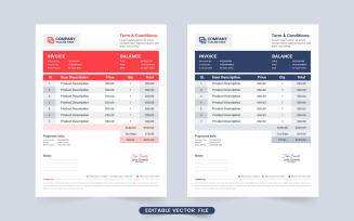 Invoice Design Template for Business