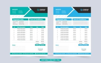 Minimal Invoice Vector with Receipt