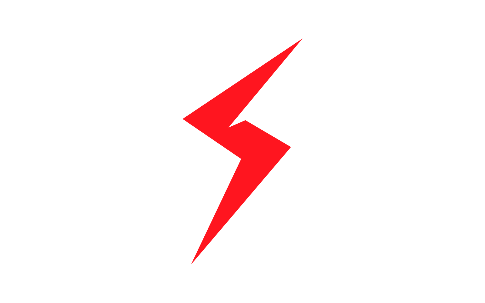Power bliksem logo vector ontwerp