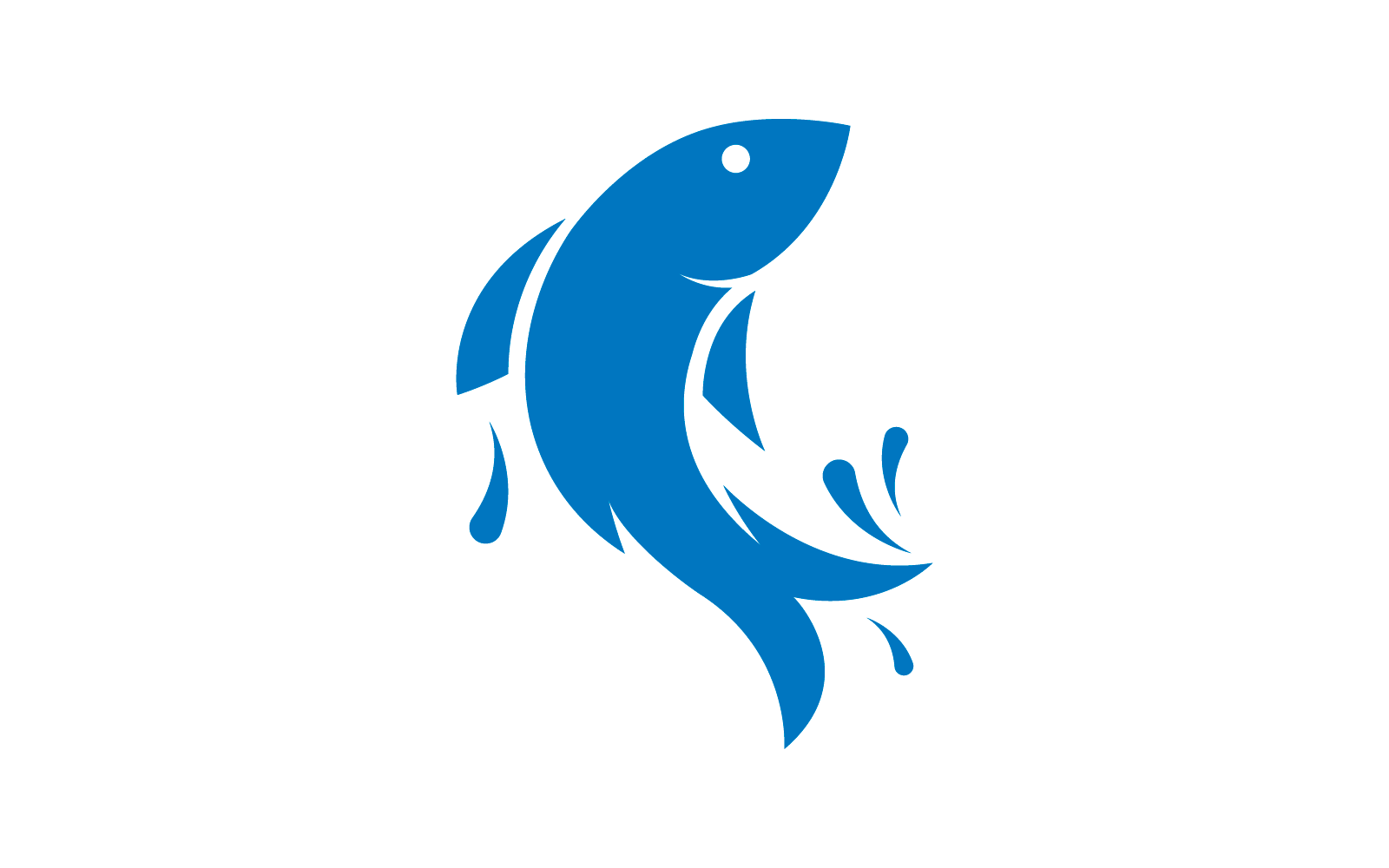 Ryba ilustracja logo wektor szablon