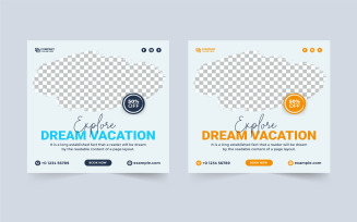 Vacation Planner Flyer Template Design