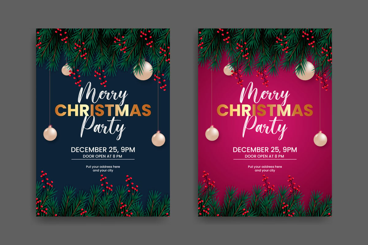 Template #294569 Flyer Christmas Webdesign Template - Logo template Preview