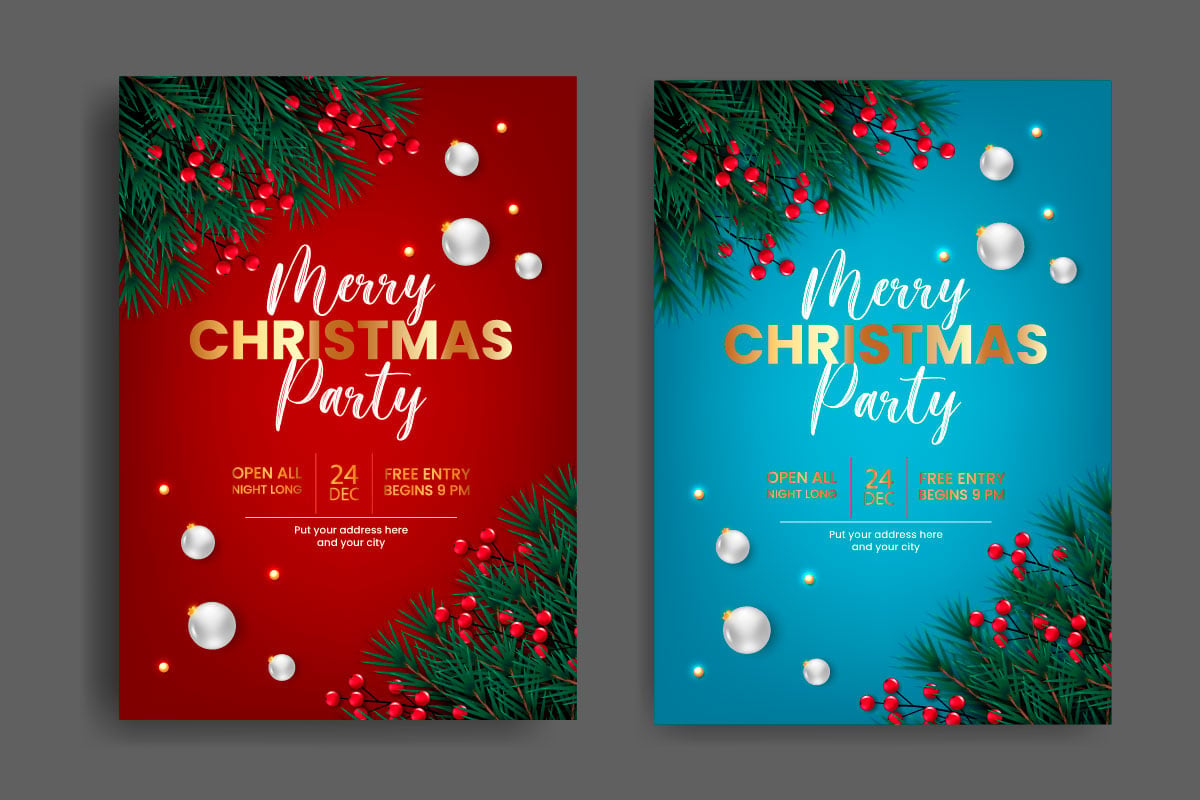 Template #294572 Flyer Christmas Webdesign Template - Logo template Preview