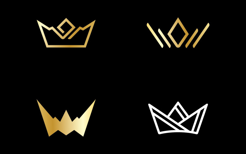 Crown Concept Logo Design Template10 Logo Template