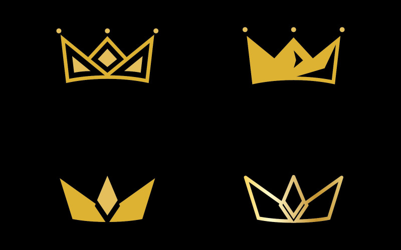 Crown Concept Logo Design Template5 Logo Template