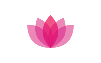 Lotus flower vector logo template1