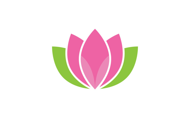 Lotus flower vector logo template6 Logo Template