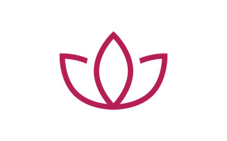 Lotus flower vector logo template7