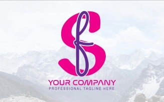 New Professional SF Letter Logo Design-Brand Identity
