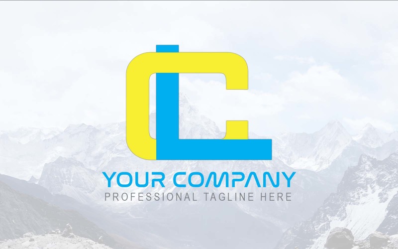 Professional CL Letter Logo Design-Brand Identity Logo Template
