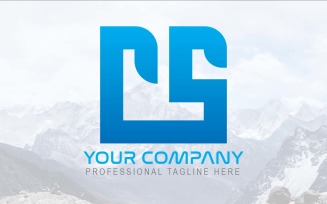 Professional CS Letter Logo Design-Brand Identity