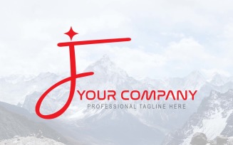 Professional JF Letter Logo Design-Brand Identity