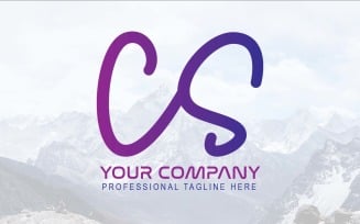Professional New CS Letter Logo Design-Brand Identity