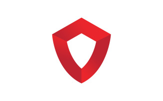 Shield logo template design. vector shield icon V15