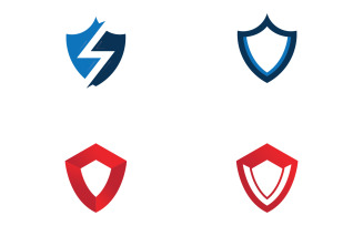 Shield logo template design. vector shield icon V16