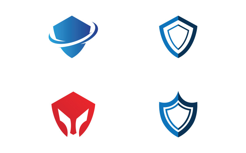 Shield logo template design. vector shield icon V18 Logo Template