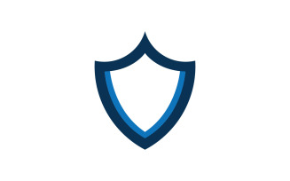 Shield logo template design. vector shield icon V3