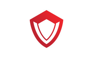 Shield logo template design. vector shield icon V8