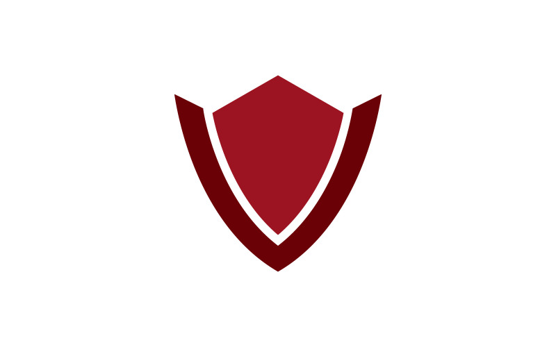 Shield logo template design. vector shield icon V9 Logo Template