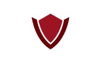 Shield logo template design. vector shield icon V9