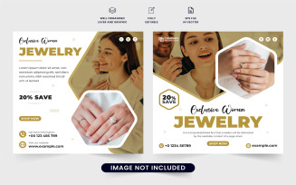 Fashion jewelry business sale poster