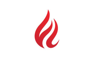 Fire Flame Logo design vector template V1