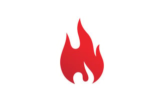 Fire Flame Logo design vector template V3