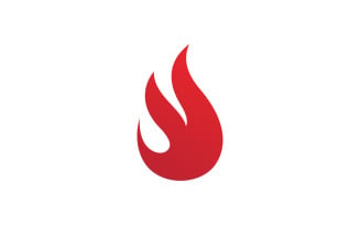 Fire Flame Logo design vector template V7