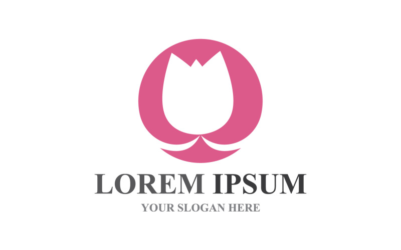 Lotus Yoga health Flowers Design Logo Template V9