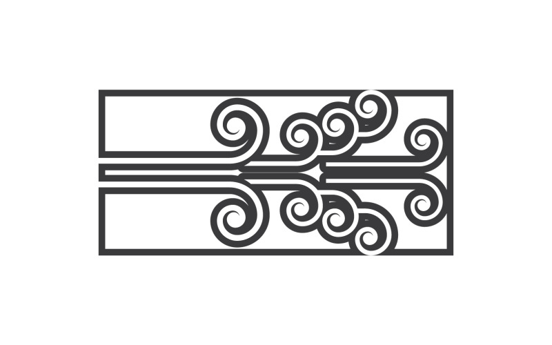 Wind Vector Design Illustration Template V14 Logo Template