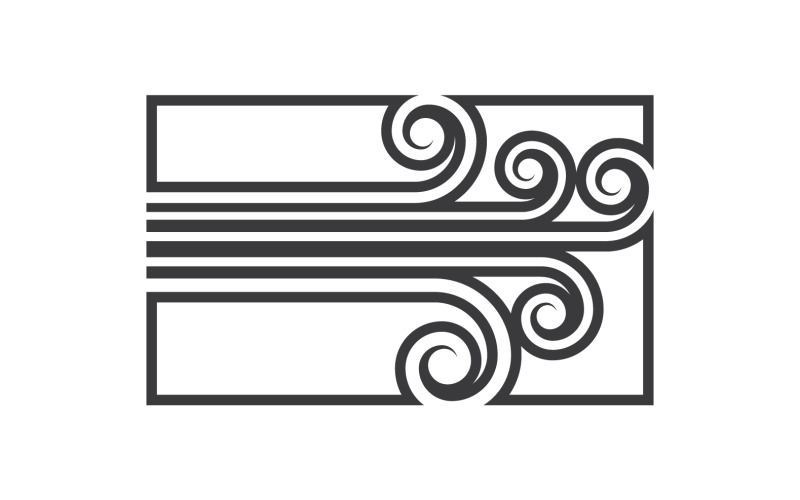 Wind Vector Design Illustration Template V16 Logo Template
