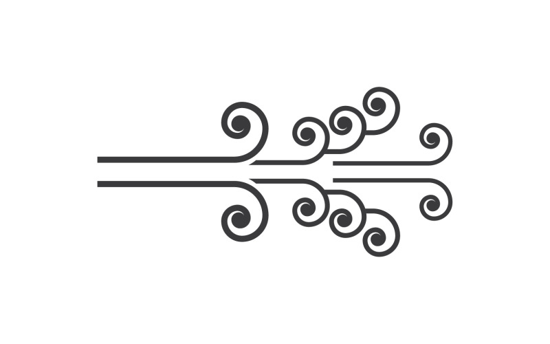 Wind Vector Design Illustration Template V4 Logo Template